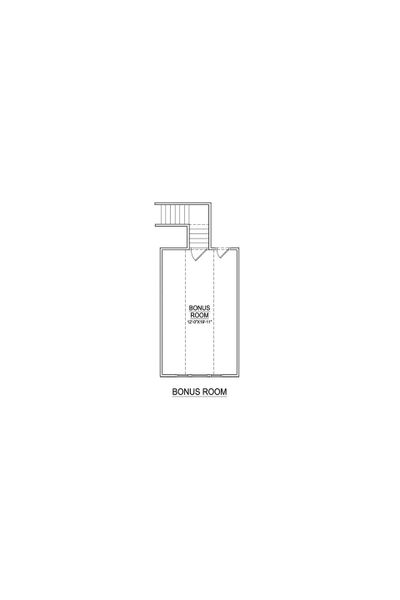 2D floor plan layout of this home in The Villas at Langston Farms, Winterville, NC (Image 4).