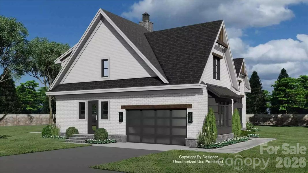 Front exterior of a new home in , Denver, NC, highlighting curb appeal (Image 21).