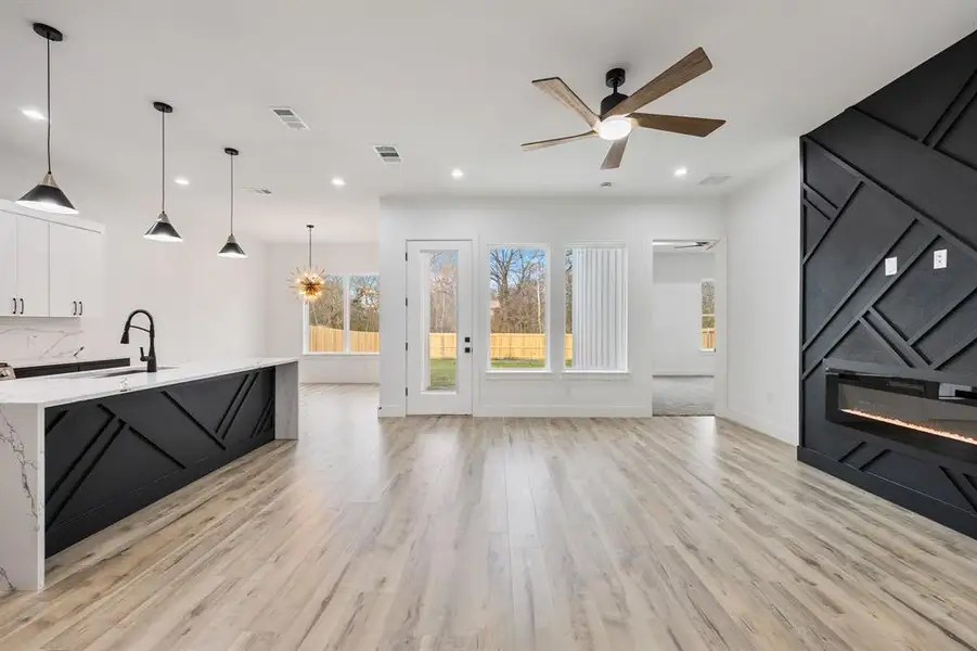 Furnished interior view inside a new home in , Dallas (Image 5).
