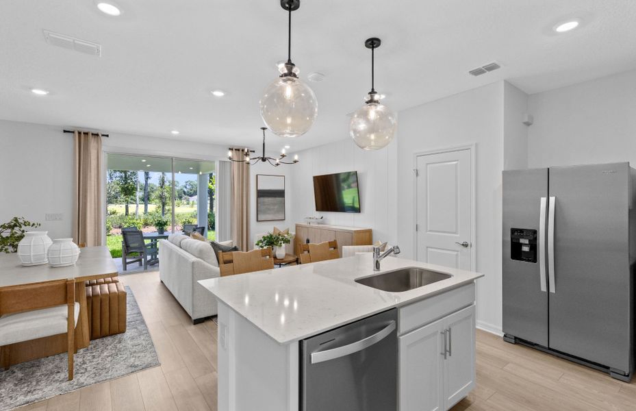 Representative furnished interior of a home built from the Landmark by Pulte Homes in Canopy Preserve, Deland (Image 8). Representative furnished interior of a home built from the Landmark by Pulte Homes in Canopy Preserve, Deland (Image 8).