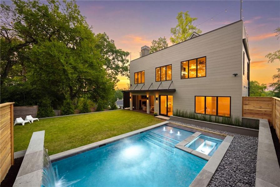 Exterior details and patio area of a home in , Atlanta (Image 38).