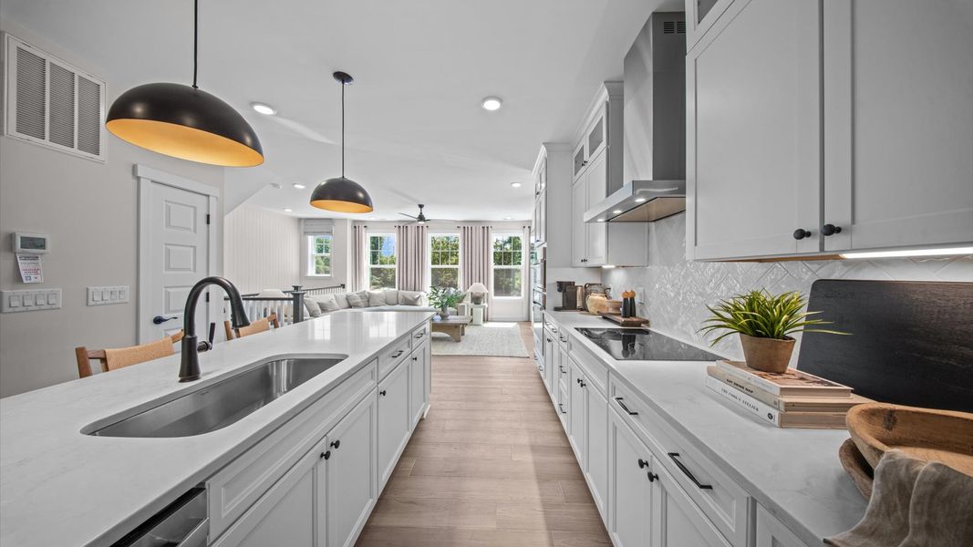 Representative furnished interior of a home built from the Harlow by DRB Homes in Bayberry, Raleigh (Image 28).