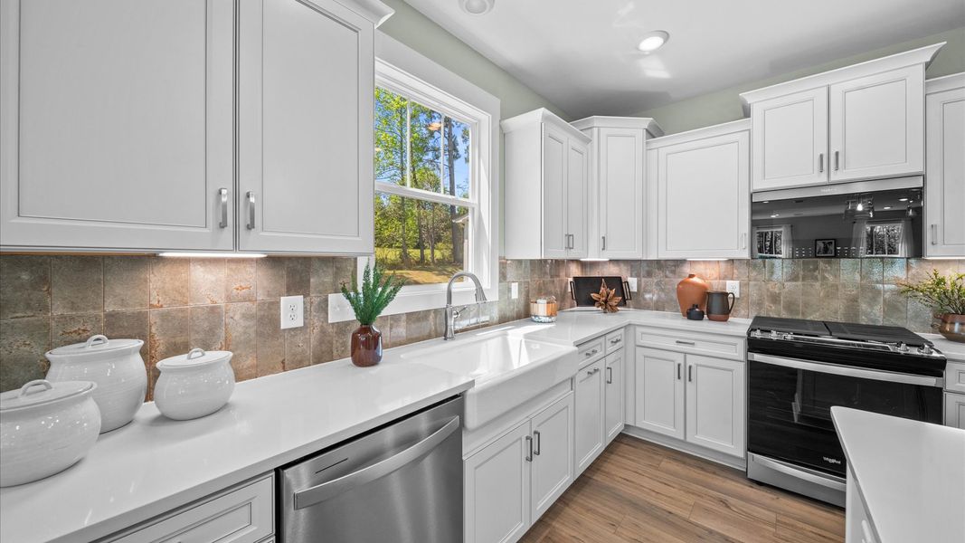 Furnished interior view inside a new home in Creeks at Midway, Anderson (Image 14).
