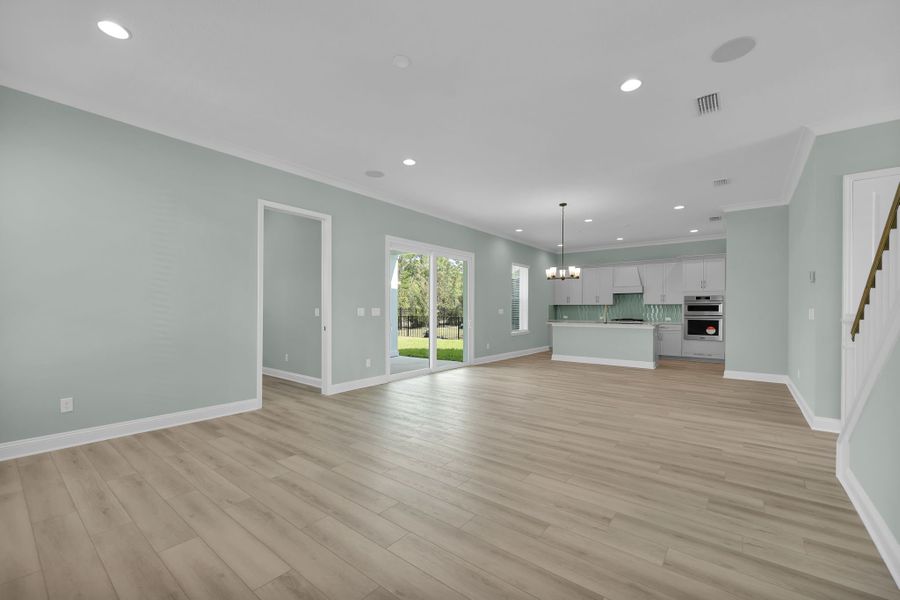 Representative unfurnished interior of a home built from the Crescent by Riverside Homes in Mariposa at EverRange, Jacksonville (Image 28).
