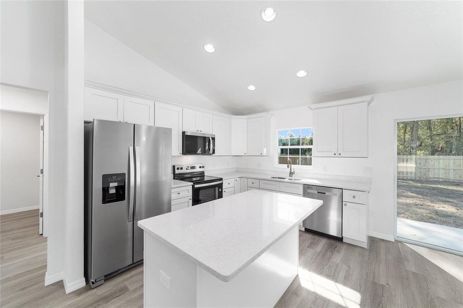 Furnished interior view inside a new home in , Dunnellon (Image 8).