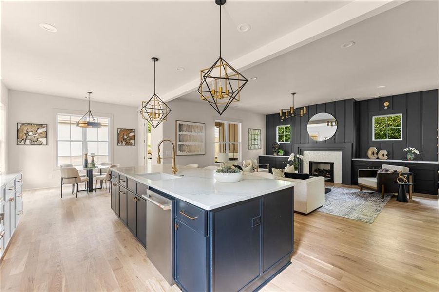 Furnished interior view inside a new home in , Atlanta (Image 6).