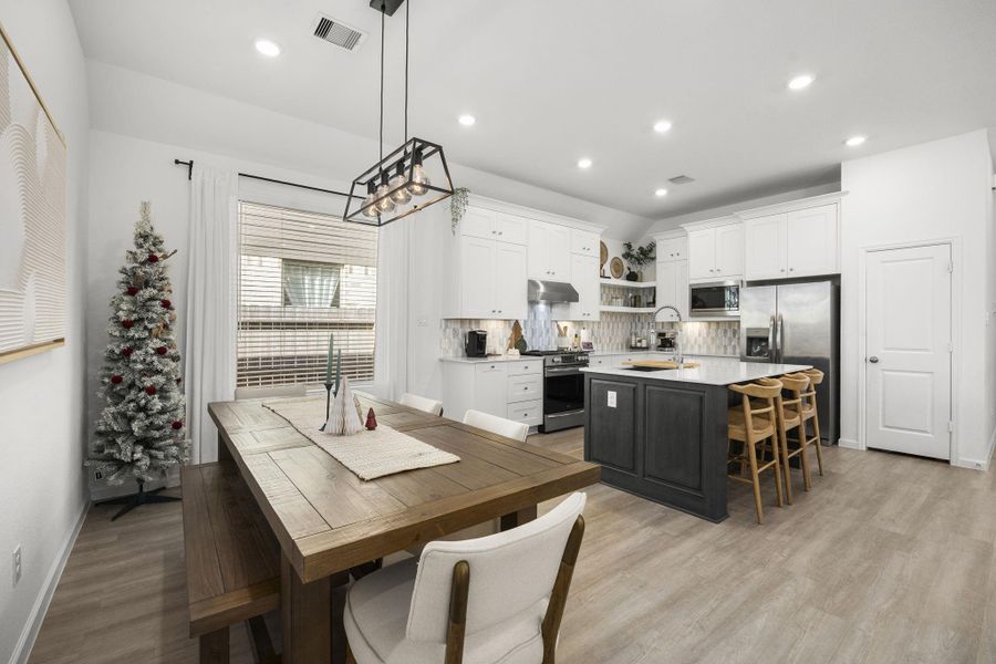 Furnished interior view inside a new home in Sunterra: Avante Collection, Katy (Image 7).