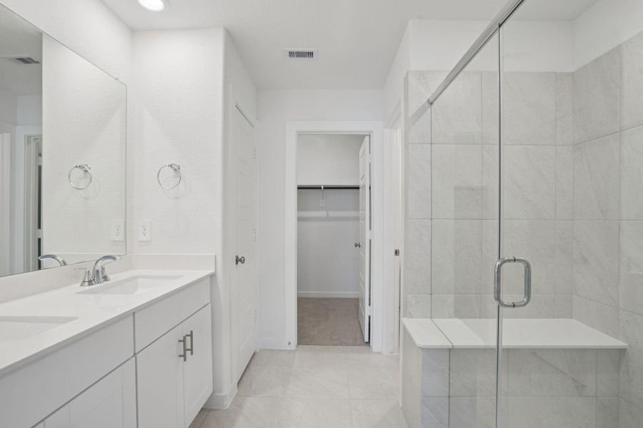 Furnished interior view inside a new home in Pine Lake Cove - Traditional Series, Montgomery (Image 16).