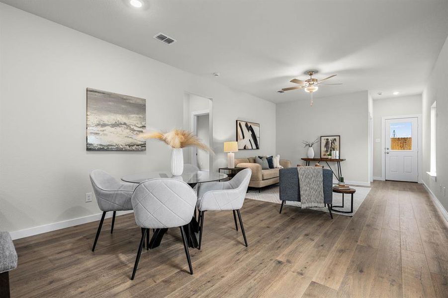 Furnished interior view inside a new home in Sherman Heights, Sherman (Image 7). Furnished interior view inside a new home in Sherman Heights, Sherman (Image 7).