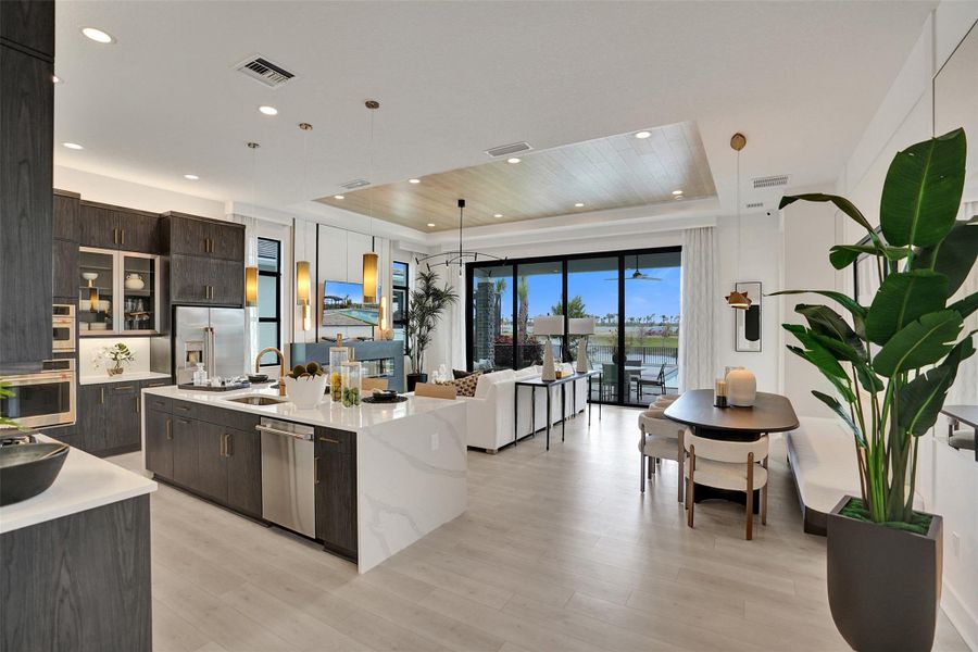 Furnished interior view inside a new home in Esprit at Avenir, Palm Beach Gardens (Image 5).