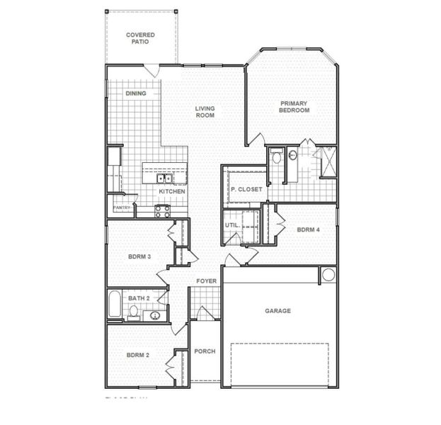 2D floor plan layout of this home in Attwater, Waller, TX (Image 2). 2D floor plan layout of this home in Attwater, Waller, TX (Image 2).