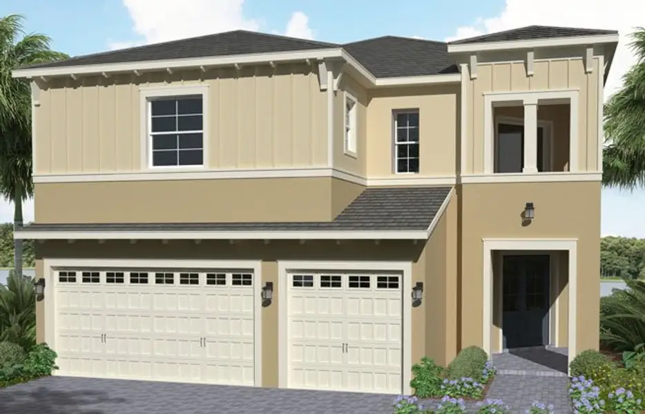 Representative exterior photo of a completed home built from the Laurel Grand by Minto Communities in Westlake, Loxahatchee, FL (Image 4).