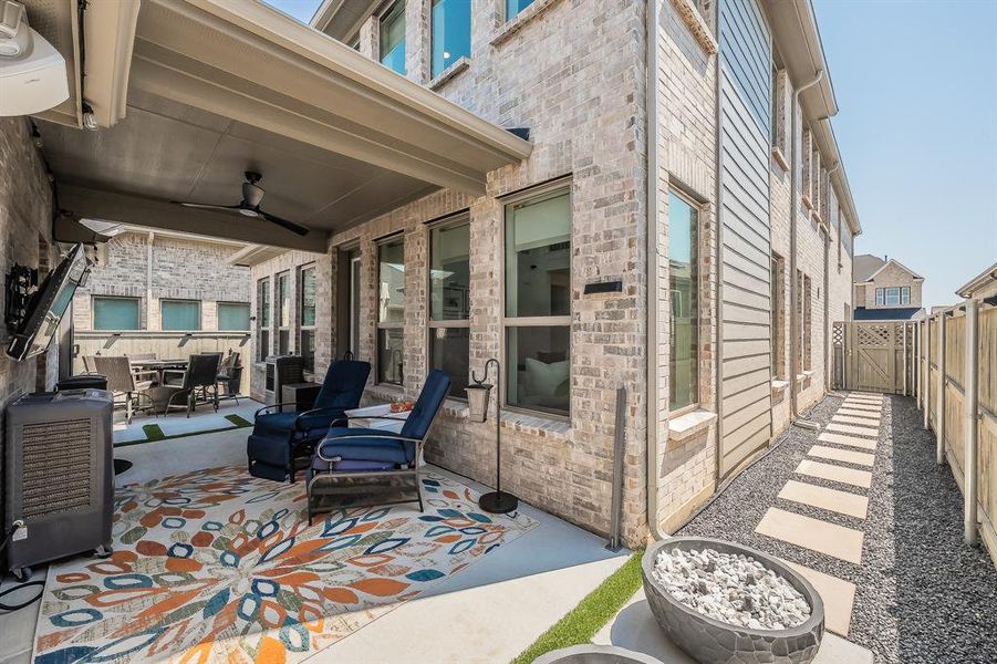 Front exterior of a new home in Pecan Square, Northlake, TX, highlighting curb appeal (Image 2).