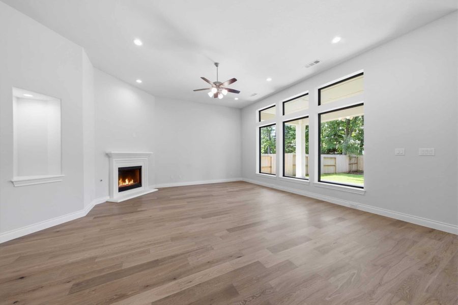 Spacious, unfurnished interior of a new home in The Woodlands Hills 65′, Willis (Image 33).