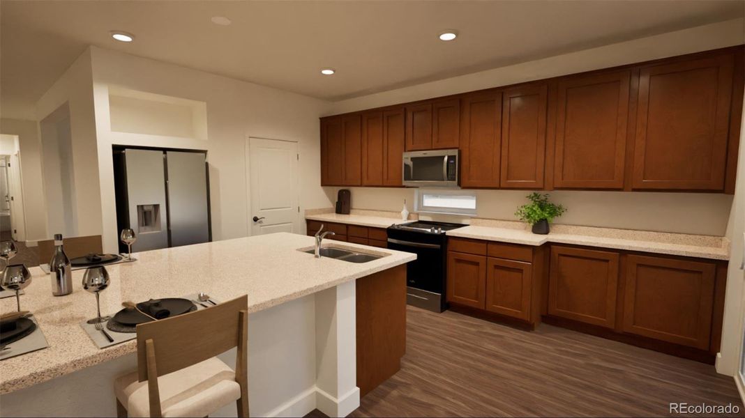 Furnished interior view inside a new home in , Aurora (Image 4).