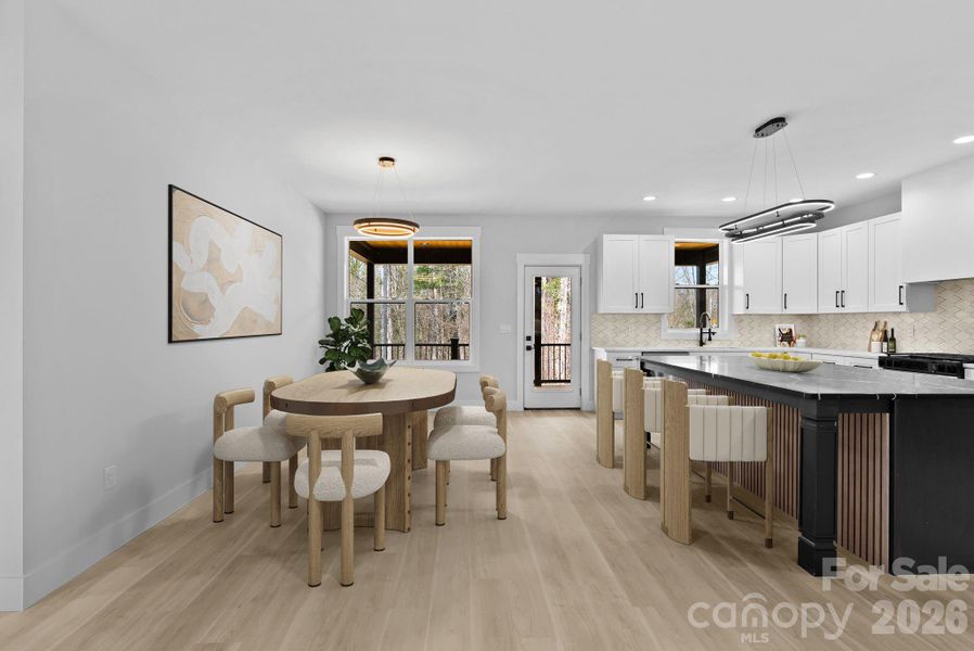 Furnished interior view inside a new home in , Asheville (Image 12).