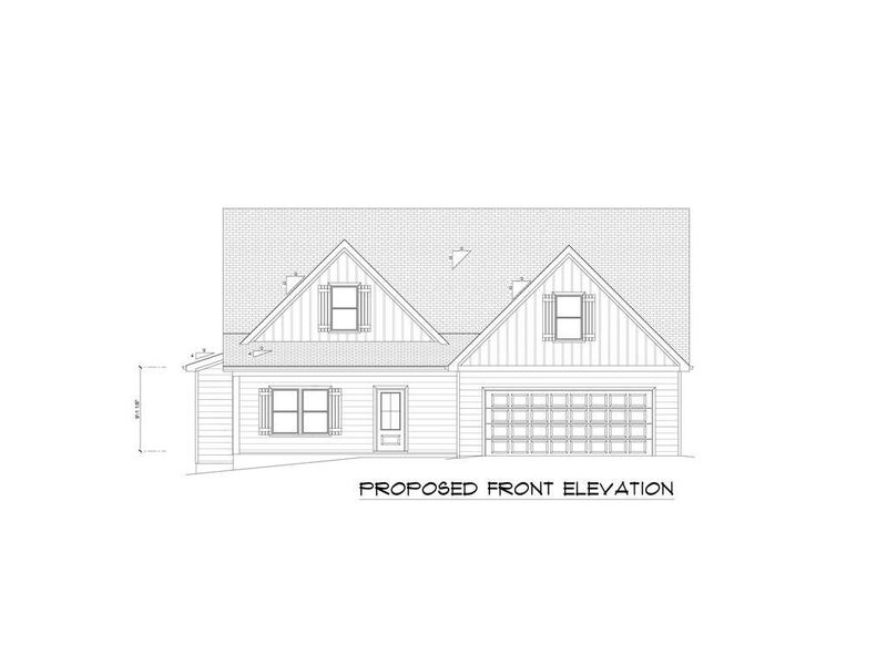 Exterior rendering of this home design in , Jasper, GA (Image 3).
