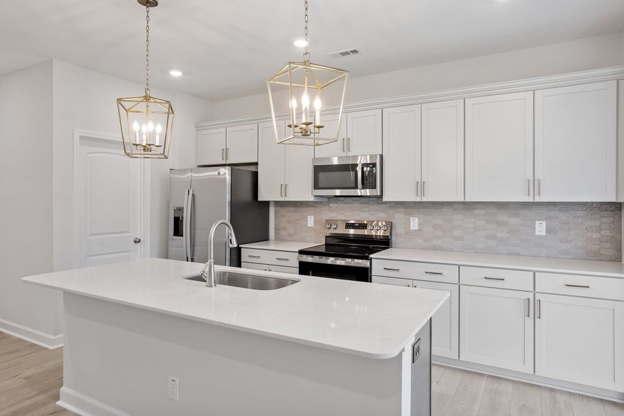 Furnished interior view inside a new home in Renaissance at White Oak, Garner (Image 7).