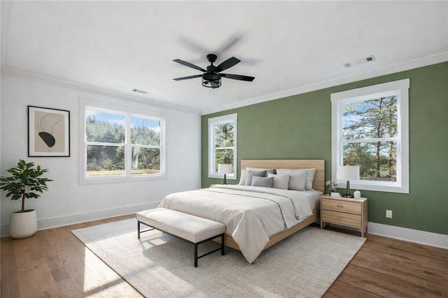 Furnished interior view inside a new home in , Helen (Image 9).