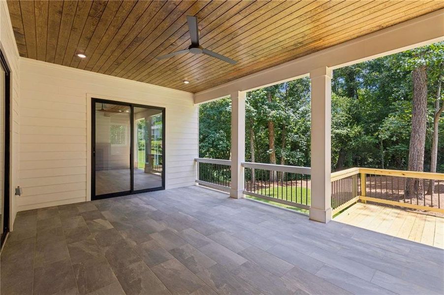 Exterior details and patio area of a home in , Atlanta (Image 3). Exterior details and patio area of a home in , Atlanta (Image 3).