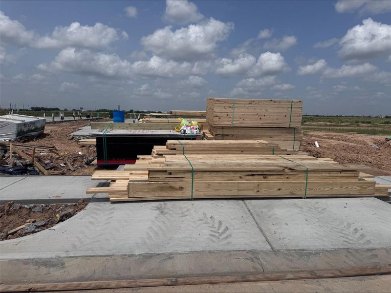 In-progress construction of a new home in Mirabella, Brookshire, TX (Image 19).