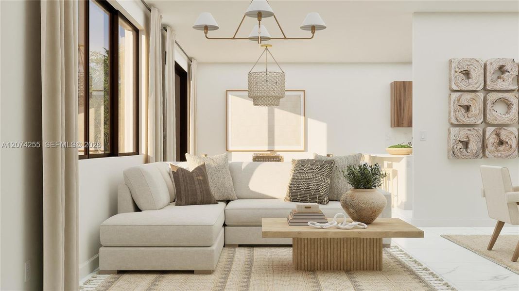 Furnished interior view inside a new home in Solterra, Sunrise (Image 5).