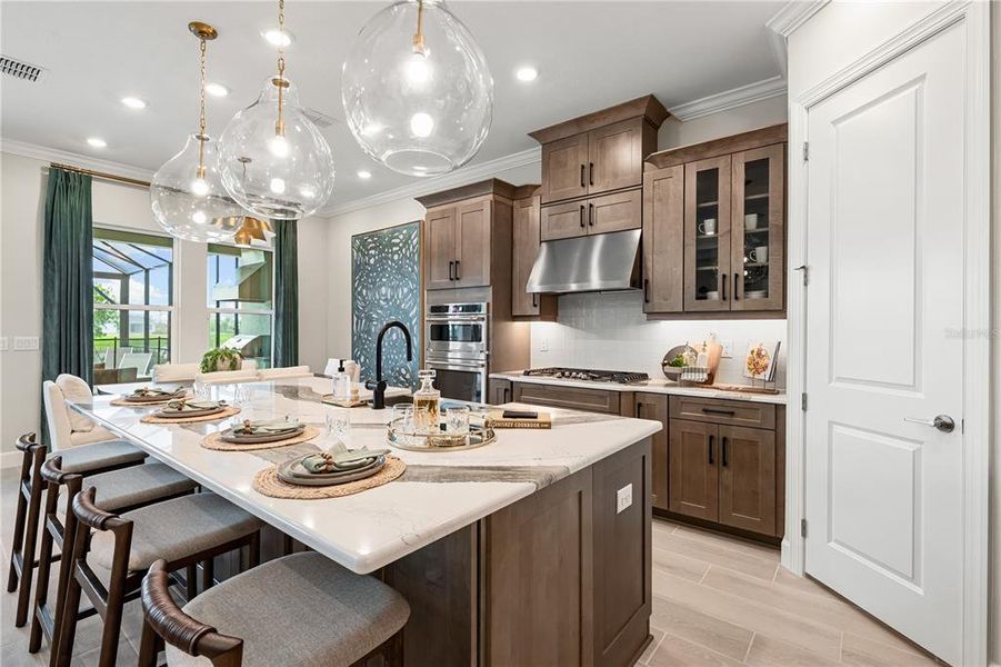 Furnished interior view inside a new home in Esplanade at Skye Ranch, Sarasota (Image 42).