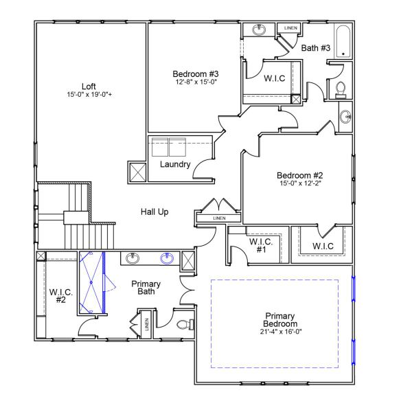 2D floor plan layout of this home in Hawthorn Ridge, Inman, SC (Image 3). 2D floor plan layout of this home in Hawthorn Ridge, Inman, SC (Image 3).