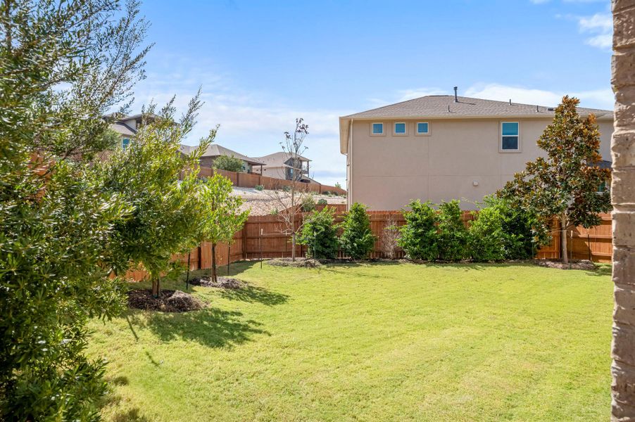 View of fenced backyard View of fenced backyard