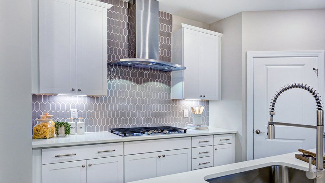 Representative furnished interior of a home built from the Newport by Taylor Morrison in Hidden Creek, Cary (Image 17).