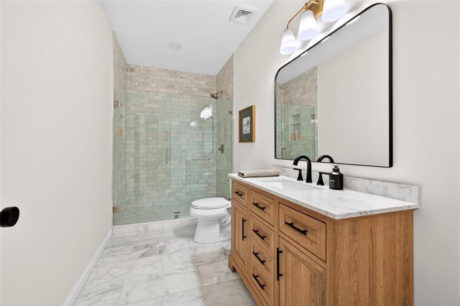 Furnished interior view inside a new home in Town Farms, Peachtree Corners (Image 13).