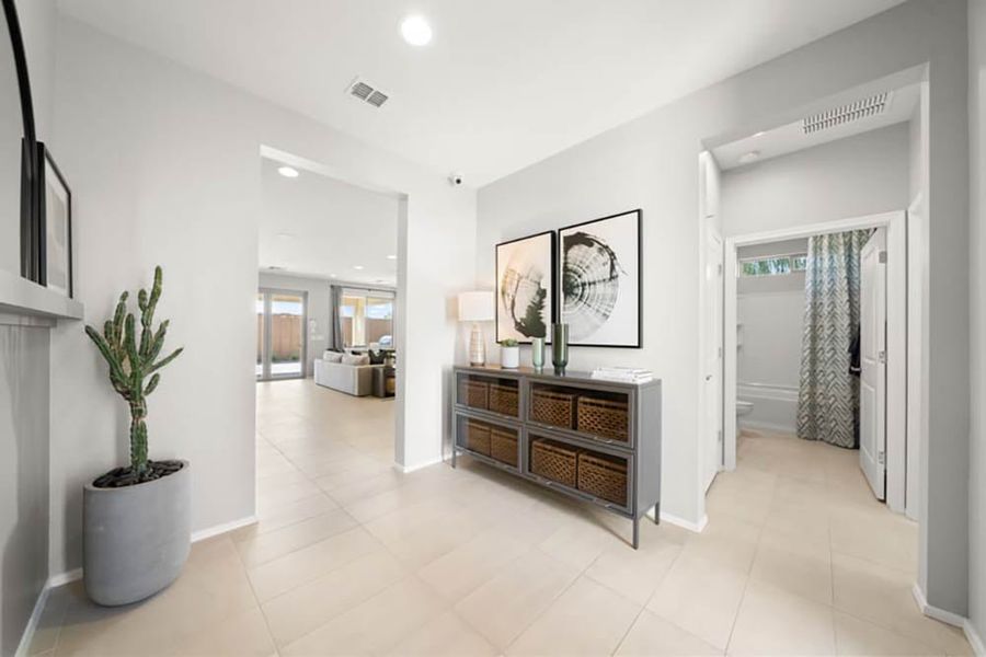 Furnished interior view inside a new home in Meridian, Queen Creek (Image 9).