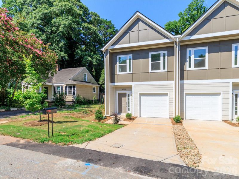 Front exterior of a new home in , Charlotte, NC, highlighting curb appeal (Image 1). Front exterior of a new home in , Charlotte, NC, highlighting curb appeal (Image 1).