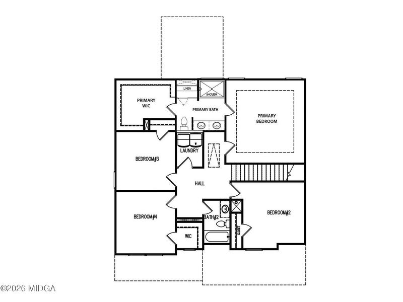 2D floor plan layout of this home in Robins Estates, Warner Robins, GA (Image 4). 2D floor plan layout of this home in Robins Estates, Warner Robins, GA (Image 4).