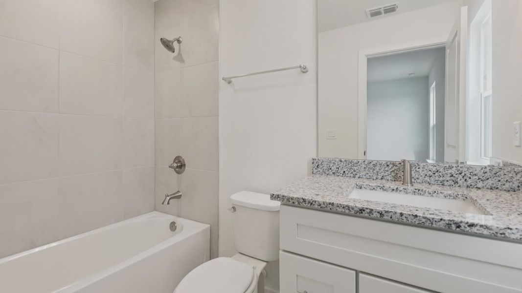 Secondary Bathroom in the Naples Floor Plan by DRB Homes Secondary Bathroom in the Naples Floor Plan by DRB Homes