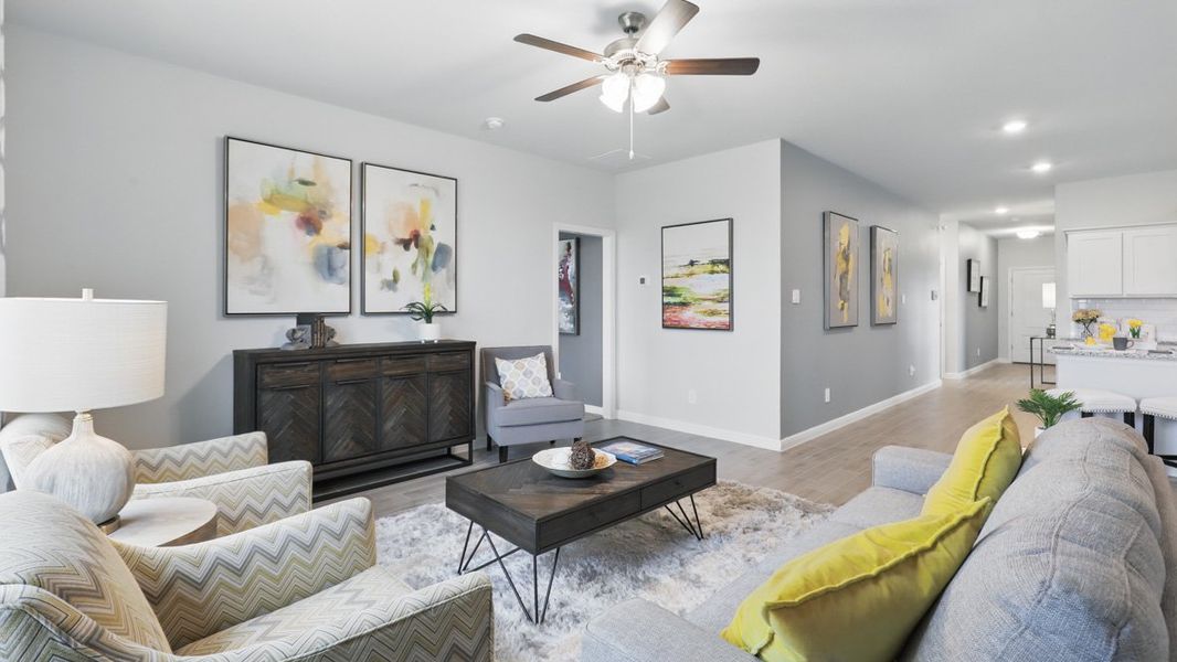 Furnished interior view inside a new home in Saratoga, Granbury (Image 15). Furnished interior view inside a new home in Saratoga, Granbury (Image 15).