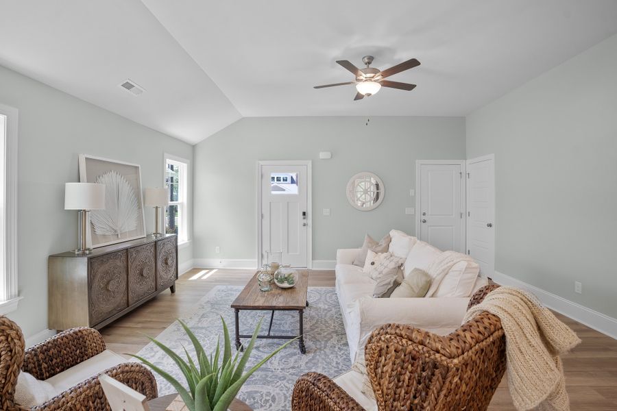 Representative furnished interior of a home built from the Shoreline by Bill Clark Homes in Osprey Landing, Southport (Image 8).