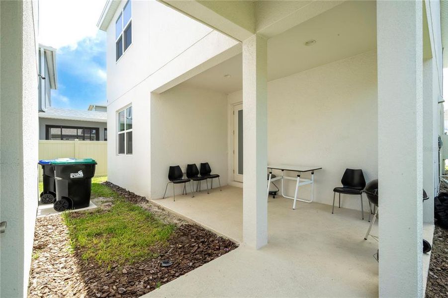 Exterior details and patio area of a home in , Winter Garden (Image 4). Exterior details and patio area of a home in , Winter Garden (Image 4).