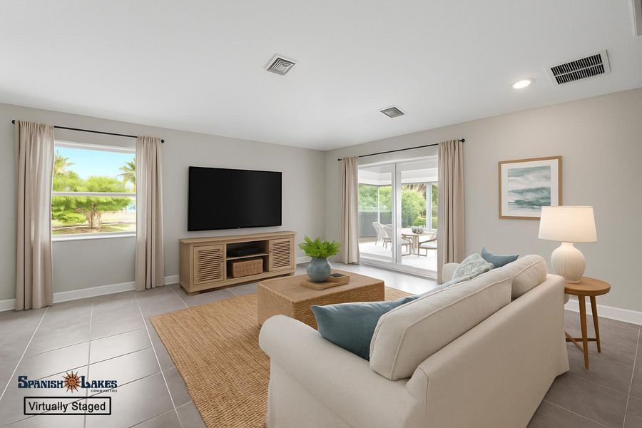 Furnished interior view inside a new home in , Fort Pierce (Image 7).