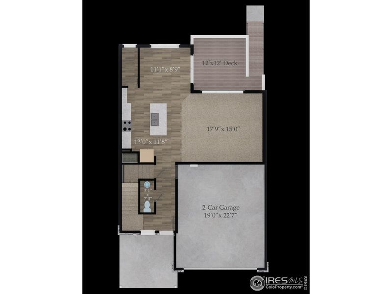 2D floor plan layout of this home in Wilson Commons, Loveland, CO (Image 3). 2D floor plan layout of this home in Wilson Commons, Loveland, CO (Image 3).