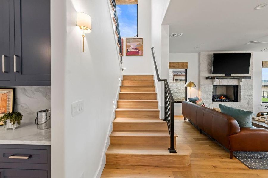 Furnished interior view inside a new home in , Iredell (Image 7).