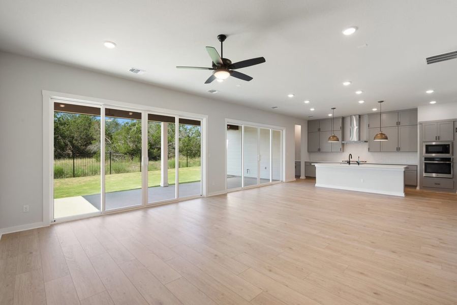 Spacious, unfurnished interior of a new home in Capitol Collection at Lariat, Liberty Hill (Image 20). Spacious, unfurnished interior of a new home in Capitol Collection at Lariat, Liberty Hill (Image 20).