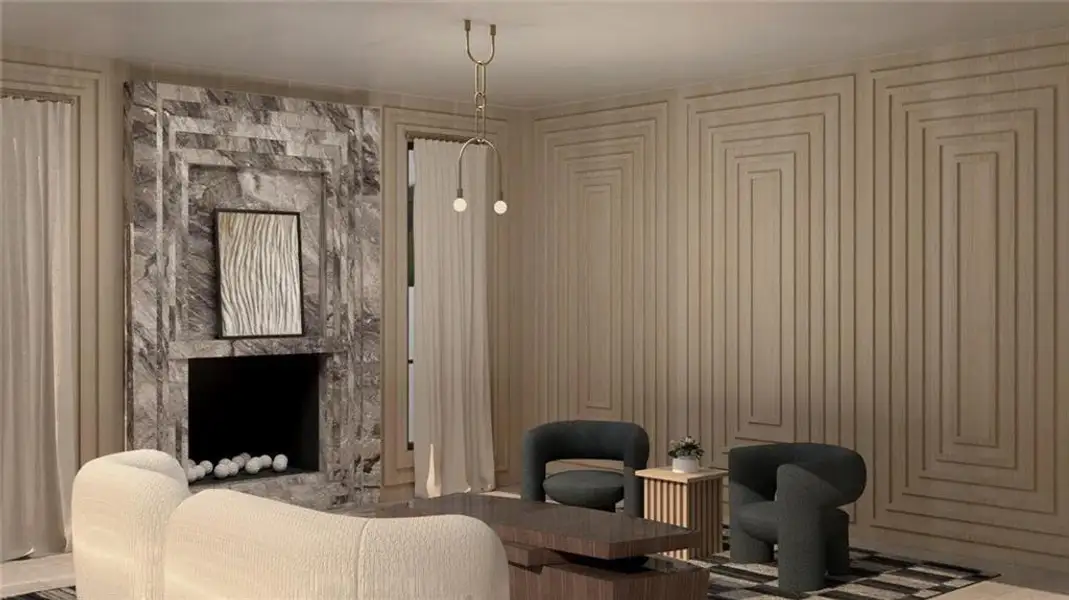 Furnished interior view inside a new home in , Atlanta (Image 8). Furnished interior view inside a new home in , Atlanta (Image 8).