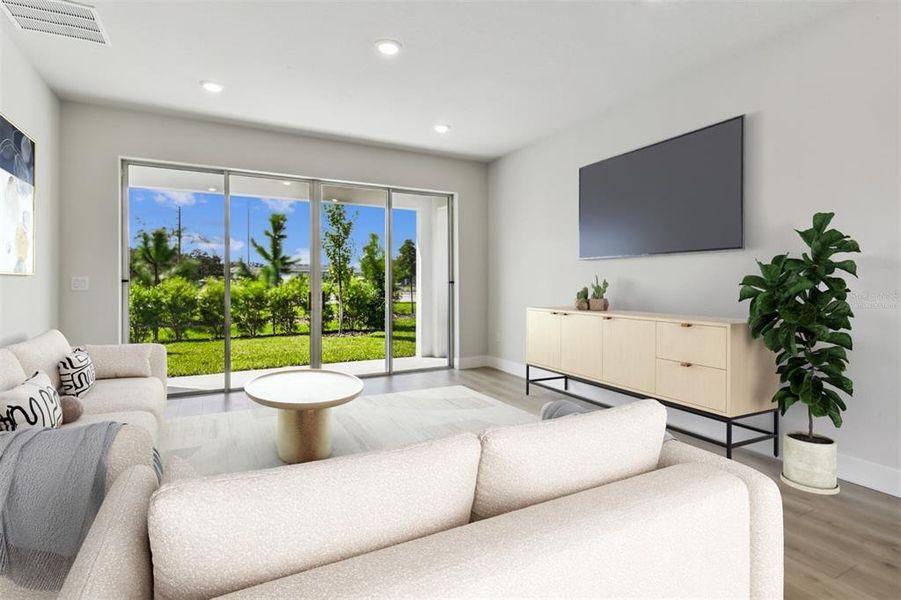 Furnished interior view inside a new home in Chapel Crossings - Garden Series, Wesley Chapel (Image 10).