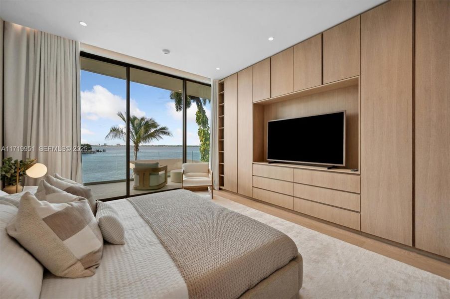 Furnished interior view inside a new home in , Miami Beach (Image 17).