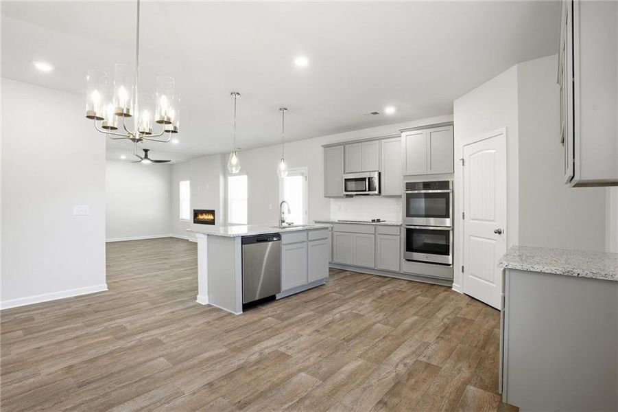 Furnished interior view inside a new home in , Covington (Image 7).