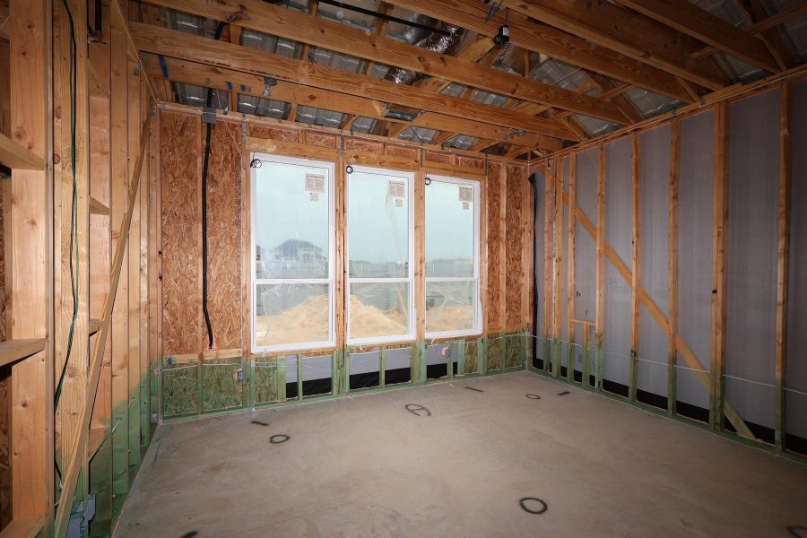 In-progress construction of a new home in Jubilee 50′, Hockley, TX (Image 19).