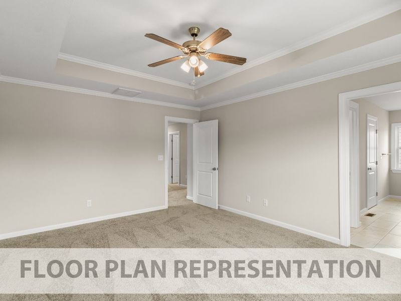 The 1888 - Floorplan Representation | Primary Bedroom