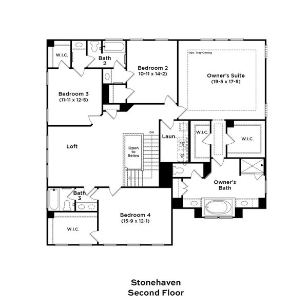 2D floor plan layout of this home in McBride, Indian Trail, NC (Image 16). 2D floor plan layout of this home in McBride, Indian Trail, NC (Image 16).