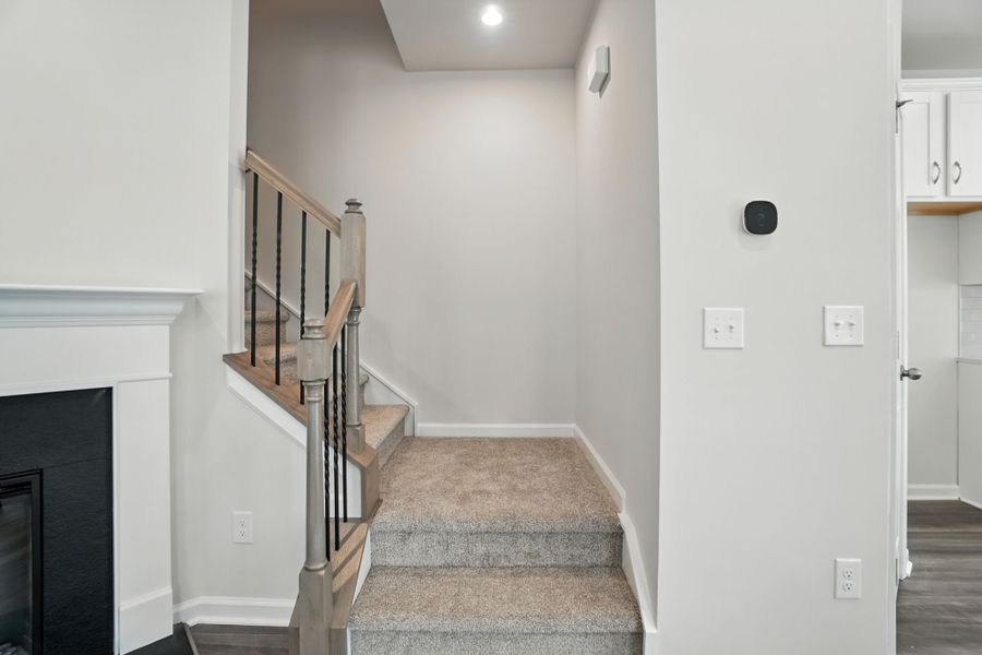 Furnished interior view inside a new home in Bailey Run, Charlotte (Image 15). Furnished interior view inside a new home in Bailey Run, Charlotte (Image 15).
